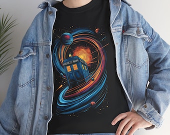 TARDIS Unisex Tee, Doctor Who Shirt, Sci-Fi Graphic Top
