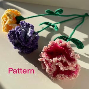 Häkelanleitung Blumen, Häkelanleitung Nelkenblume, Häkelanleitung Blume, Häkelanleitung Blumen