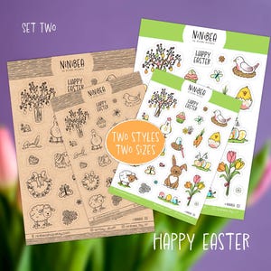 Stickersheet Ostern Frohi Oschtere