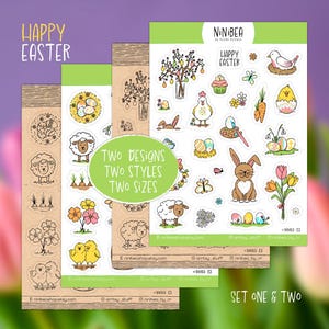 Stickersheet Ostern Frohi Oschtere
