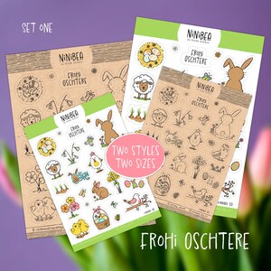 Stickersheet Ostern Frohi Oschtere