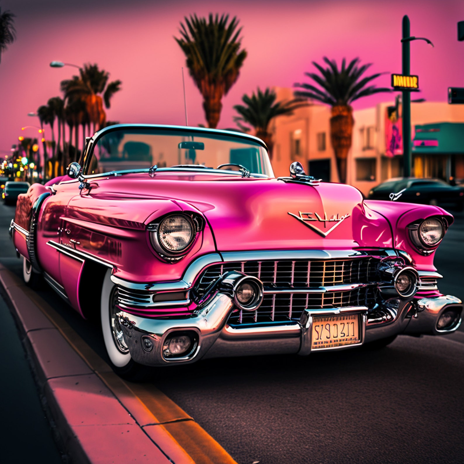 Pink Cadillac Etsy