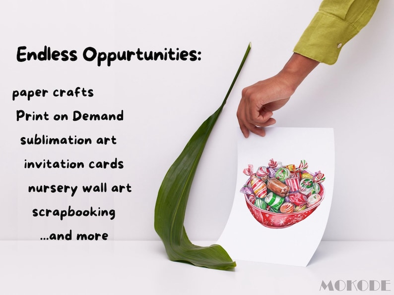 Watercolor Christmas Candy Clipart 41 Png, Festive Sweets, Chocolate