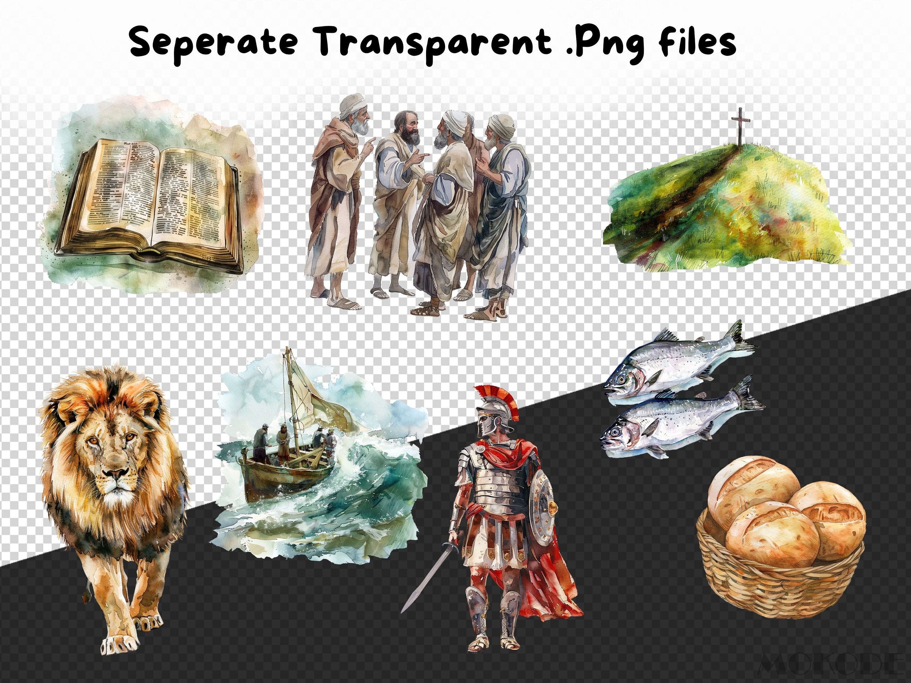 Bible Clipart 87 Png, Old Testament Watercolor New Testament Jesus ...