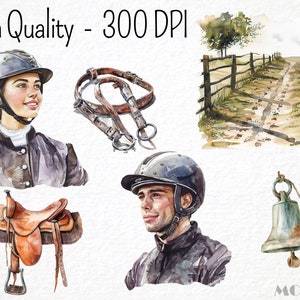 Horse Lover Clipart 134 Png, Horse Farm Watercolor, Cute Horse
