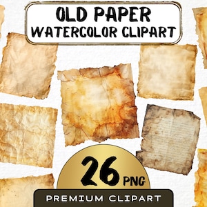 Vintage papier clipart 26 png, oud stuk papier, vel papier, oud schrift, scroll scrapbooking, ongewenste tijdschriftkunst, kaarten maken, digitale kunst,