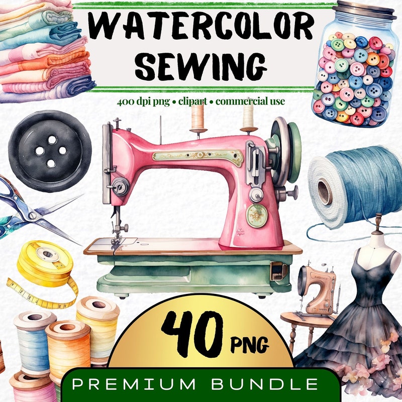 Sewing Clipart - Etsy