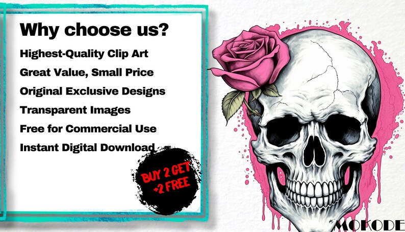 Explore a captivating clipart set featuring skulls and roses in diverse designs. Perfect for Gothic, tattoo, and edgy-themed projects. Find skull and rose illustrations, vintage motifs, and more!" Halloween, Skulls, Skull Clipart, Halloween Art