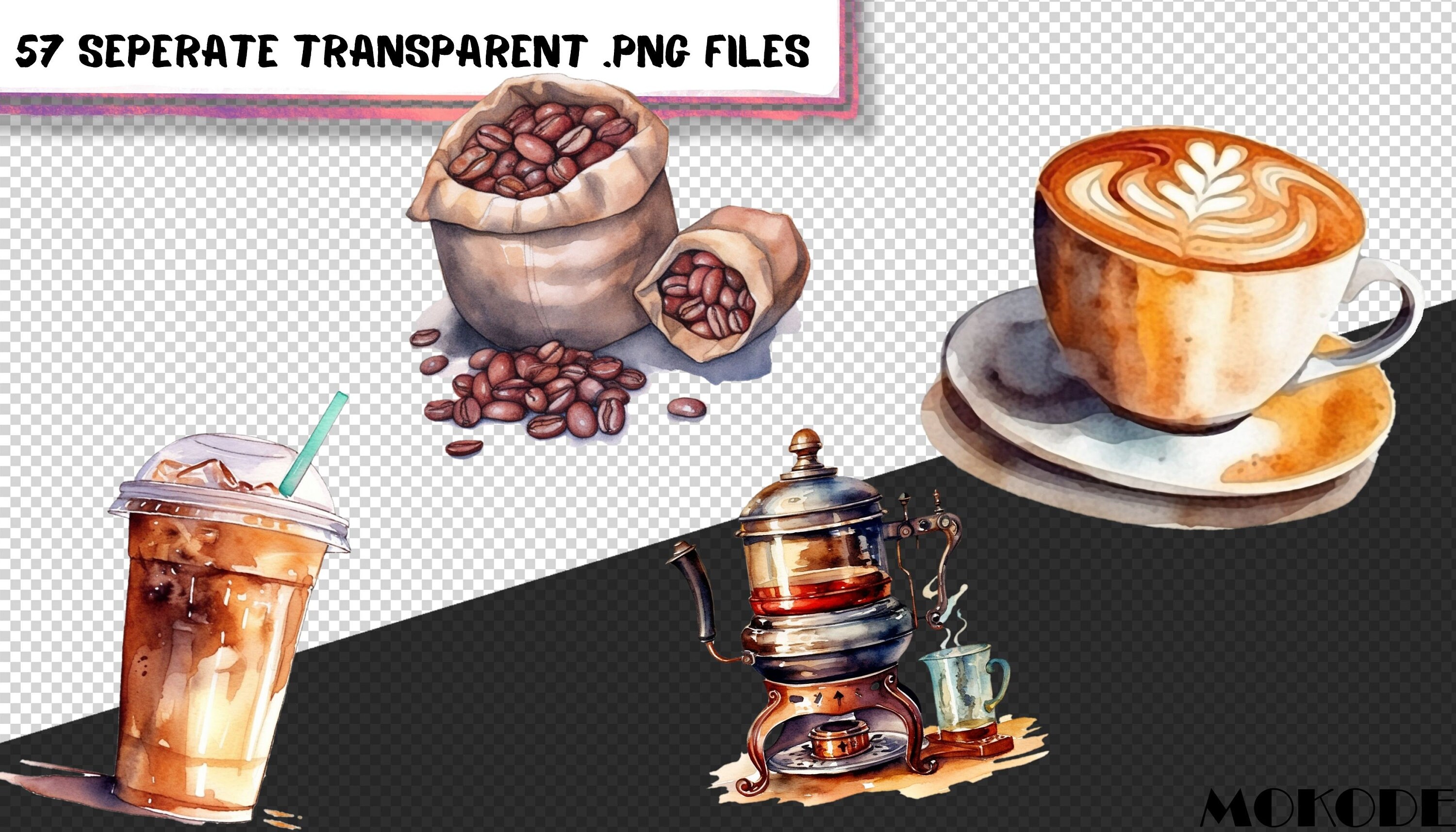 Watercolor Coffee Clipart Set, Cafe Decor Art (digital Download) - Etsy ...