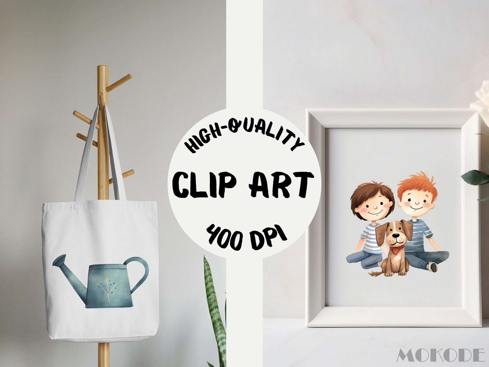 Cute Farm Animals Watercolor Clipart, Nursery Decor (50 PNG Digital ...