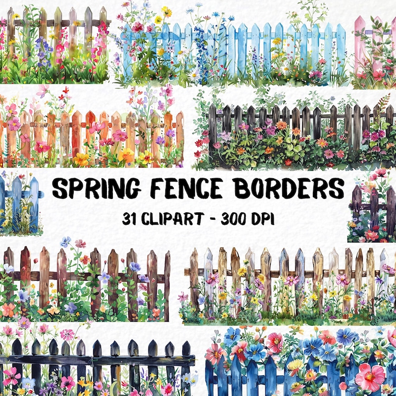 Landscape Border Fence - Etsy