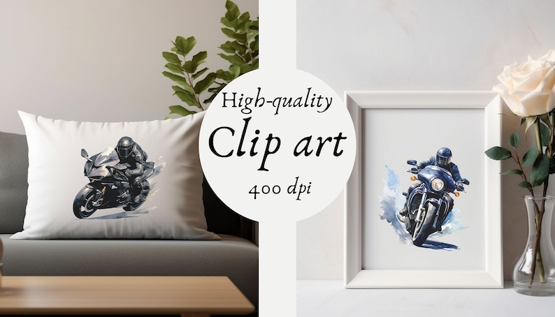 Vibrant Watercolor Racing Bikes Clipart Set, High-Quality Digital Art Featuring Bicycles in Motion, Ideal for Creative Projects, Scrapbooking, digital art, download, racing bikes, bicycles, sports, dynamic graphics, motion, high-quality, art design.