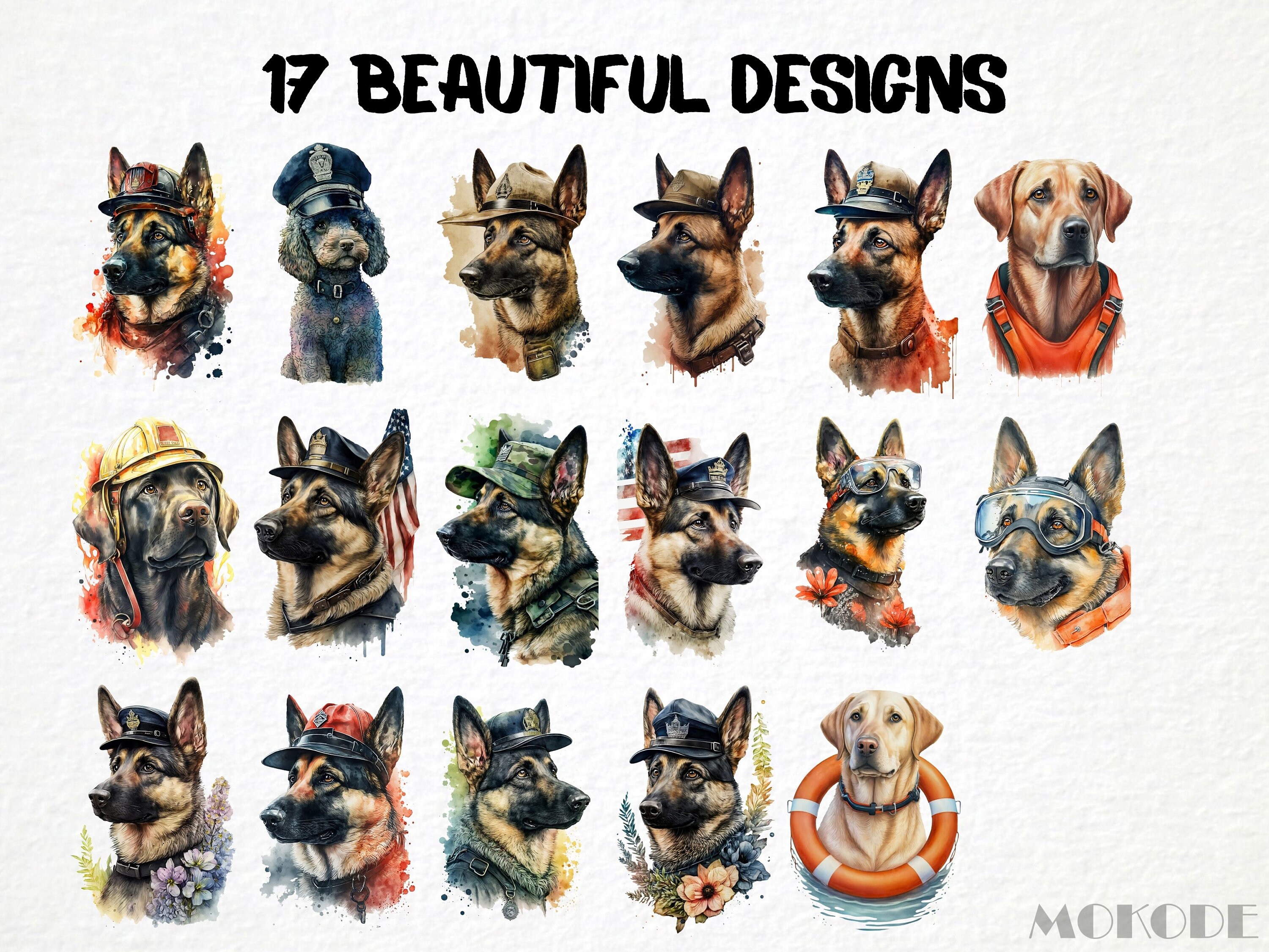 17-service-dog-clip-art-k-9-police-dog-rescue-canine-watercolor