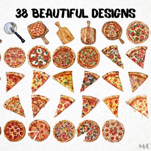 food illustration	digital prints	commercial use	junk food png	watercolor pizza	italian pizza	pizza party art	pepperoni pizza	pizza margherita	food clipart	pizza clipart	pizzeria stone oven	sublimation graphics