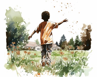 Acuarela infantil de Flowerfield: 16 diseños PNG (descarga digital)