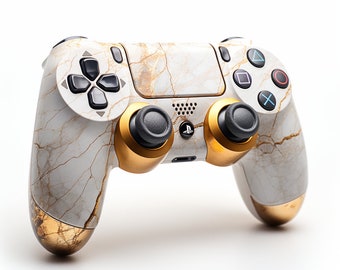 Arte marmolado del mando de PS5: diseños de acuarela (16 archivos PNG)