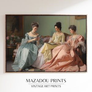 Pintura de mulheres reais para impressão | Pintura digital de arte de parede | 0026