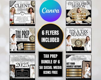 Steuer Prep Bundle, Steuer Prep Flyer, Steuer Prep Instagram, Steuer Flyer Vorlage, Vorbereitung Flyer, Steuer Prep Vorlage, Steuer-Vorbereitung