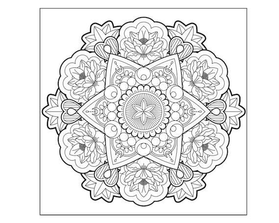 Great Big Book Of Mandalas To Color: Adult Coloring Book 55 Beautiful  Mandalas for Stress Relief and Relaxation . Adult Coloring Book Mandalas  Imag (Large Print / Paperback)