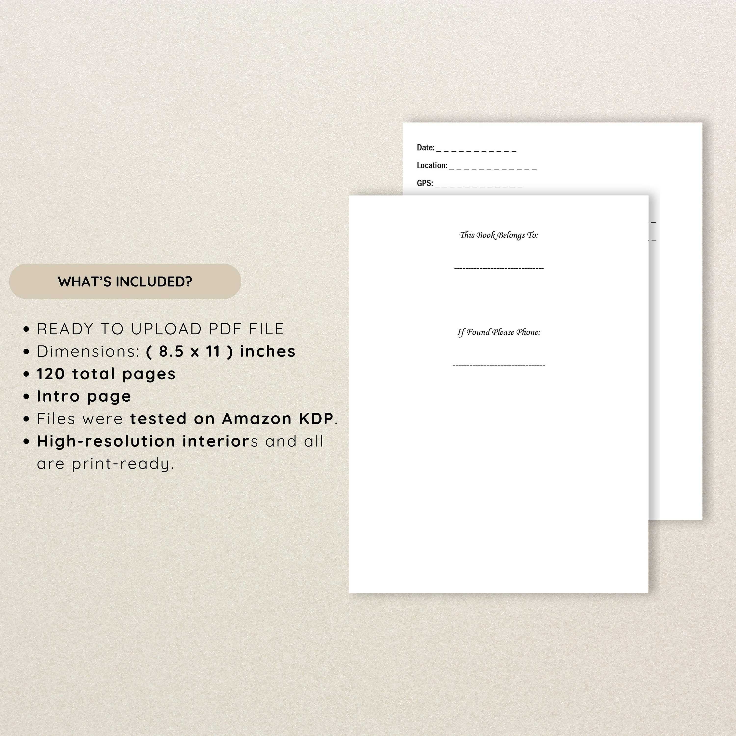 Metal Detecting Log Book Metal Detector Log Book Treasure Etsy UK