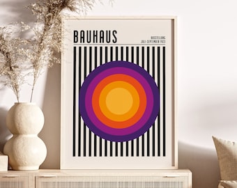 Bauhaus Print, Bauhaus Poster, Gallery Wall Art, Printable Wall Art, Trendy Wall Art, Exhibition Poster, Minimalist Poster, Digital Download