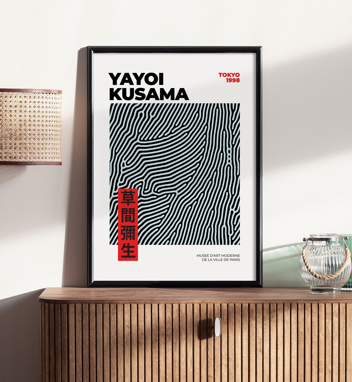 Contemporary Yayoi Kusama Retro Wall Art Decor main image 1