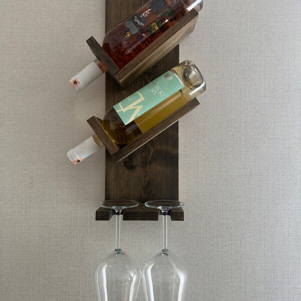 Vertical Wall Mounted Wine Rack Etsy