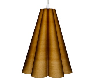 Pendant light made with biosourced and reused materials - Tulip