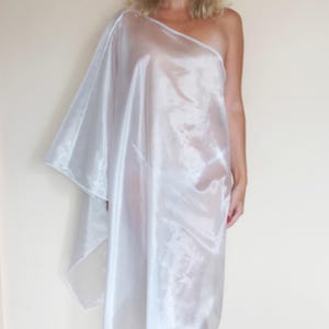 Sheer see through organza dress.