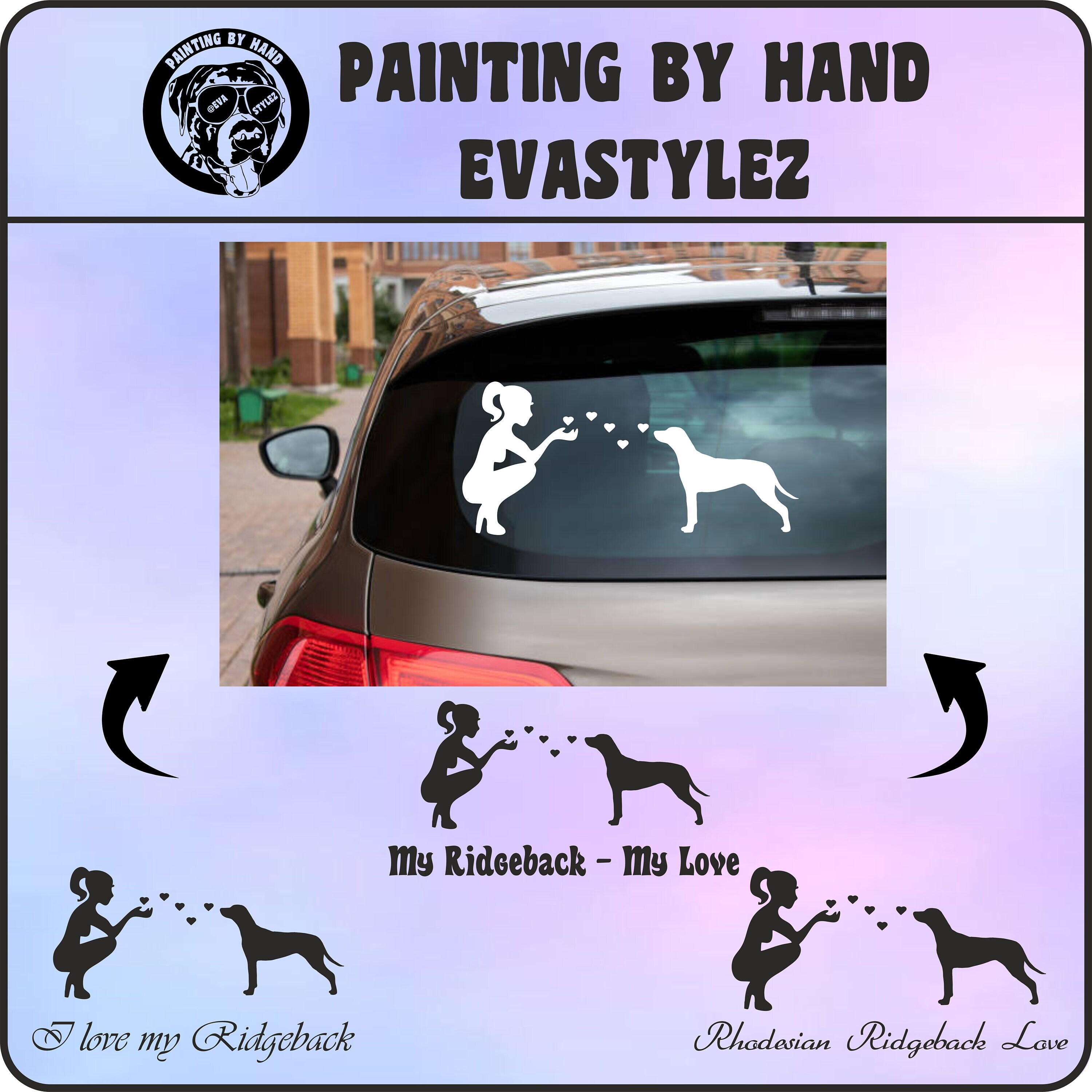 Dog/rhodesian Ridgeback - Car Sticker - Etsy