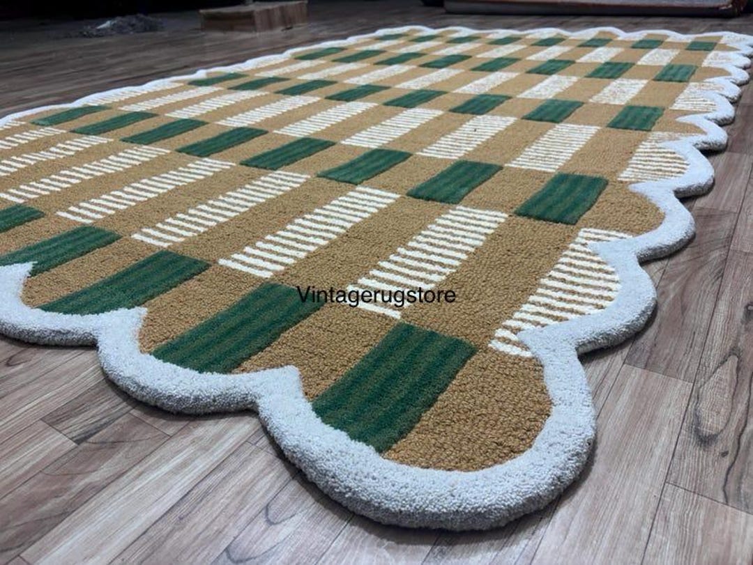 Hand Tufted Woolen Rug: Modern Loop Cut Carpet, 5x8 6x9 7x10 8x10 - Etsy