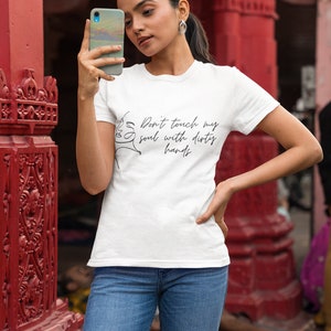 Line Art T-Shirt | Statement T-Shirt | Women Tshirt | face line art tshirt | thshirt line art | saying tshirt | poison t-shirt