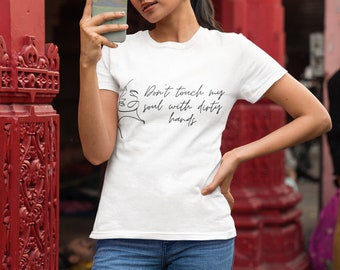 Line Art T-Shirt | Statement T-Shirt | Women Tshirt | face line art tshirt | thshirt line art | Spruch tshirt | gift tshirt