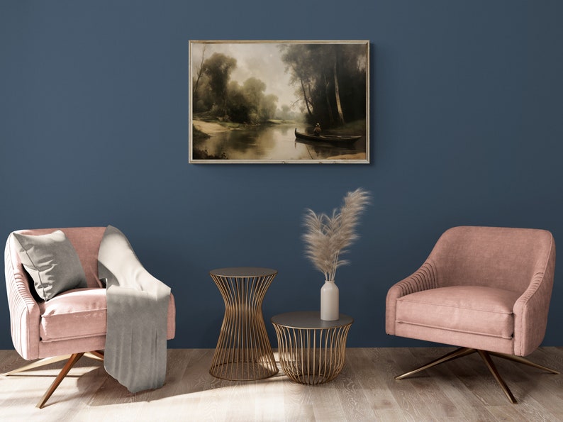 PRINTABLE DIGITAL LANDSCAPE, Wall Art Print, Natural Landscape, River ...