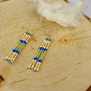 Glass Beaded Earrings - Cute Earrings - Festival Earrings - Gift For Her - Creative Gift - Beaded Earrings - Unique Gift - Handmade Jewelry