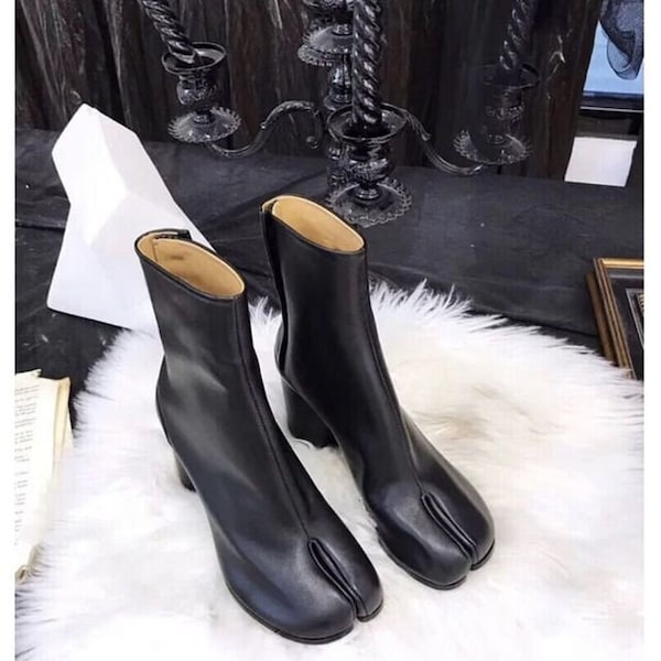 tabi airbag heel ankle boots