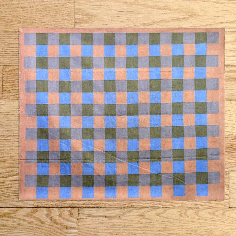 Modern Handmade Check Box Pattern Cotton Area Rug Flat Weave - Etsy