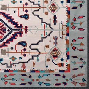 Handgewebter Baumwollteppich Handgewebter Geometrischer Muster Handgewebter Flachgewebe Teppich Dhurrie Indisch Handgewebter Teppich Wohnzimmer Dekoration Weihnachtsgeschenk