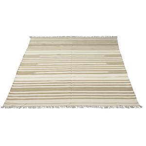Alfombra Dhurrie de algodón indio de 1,2 x 1,8 m para el hogar, tradicional, hecha a mano, de tejido plano, teñida de forma natural, reversible, estilo escandinavo.