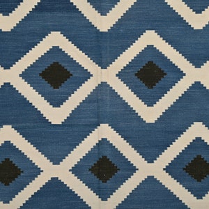 Blue Diamond Rug