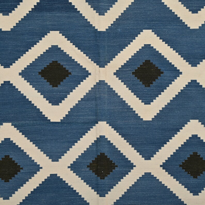 Blue Diamond Rug