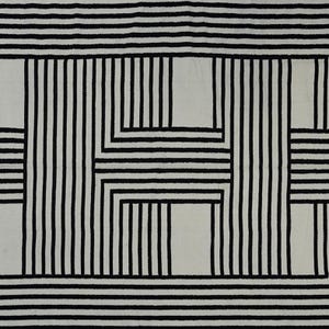 3 Dimensional Design Unique Handmade Cotton Area Rug, Flat Weave Vegetable Dyed Indian Dhurrie Reversible Kilim Wall Hanging Home Décor Gift