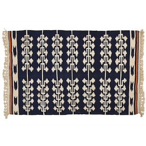 Handmade Cotton Dhurrie Punjabi Rug Reversible Cotton Flatweave Dhurri Rugs Kilim Rug Natural Area Indian Dhurrie Rugs Wall Tapestry Art