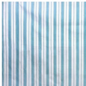 Handwoven Cotton Area Rug, Blue White Striped Indian Flatweave Handmade Vegetable Dyed Reversible Dhurrie Trendy Carpet For Floor home Décor