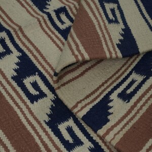 Handwoven 4.9x6.6 Ft Cotton Kilim Rug | Natural Dyed Flatweave Dhurrie | Handmade Reversible Rug for Living Room & Home Decor