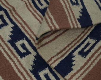Handwoven 4.9x6.6 Ft wool Kilim Rug | Natural Dyed Flatweave Dhurrie | Handmade Reversible Rug for Living Room & Home Decor