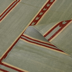 Custom Handwoven Handmade Cotton Area Rug Flat Weave Natural Vegetable Dyed Rug Indian Dhurrie Reversible Wall Tapestry Living Room Rug Gift