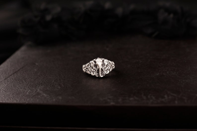 Handmade Sterling Silver Elephant Signet Ring, African Animal Jewelry ...