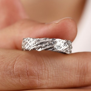 Rock band ring for men in sterling silver, Rock  wedding men band ring, Promise silver ring, Men Promise Ring, Gift For Him, Wedding Band
