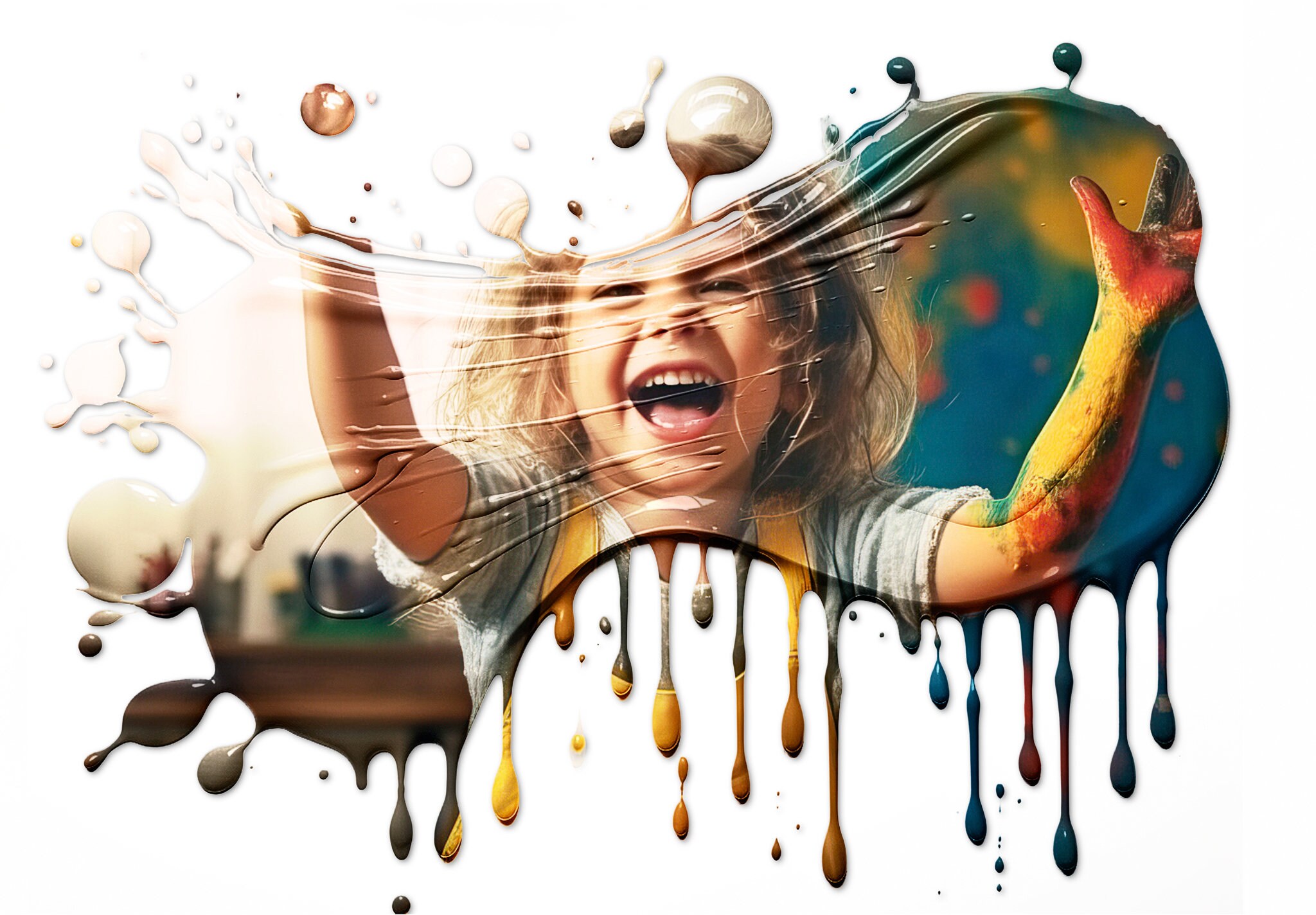 Acrylic Color Paint Photo Effect / Photoshop Acrylic Painting Effect ...